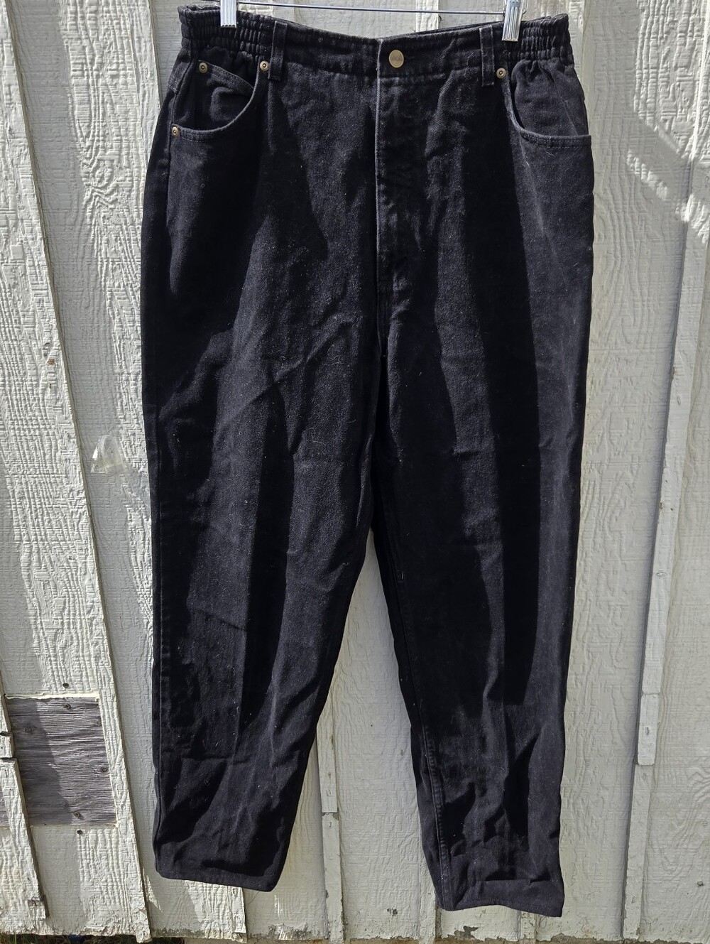 L.L. Bean Women's Straight Leg Jeans in Black